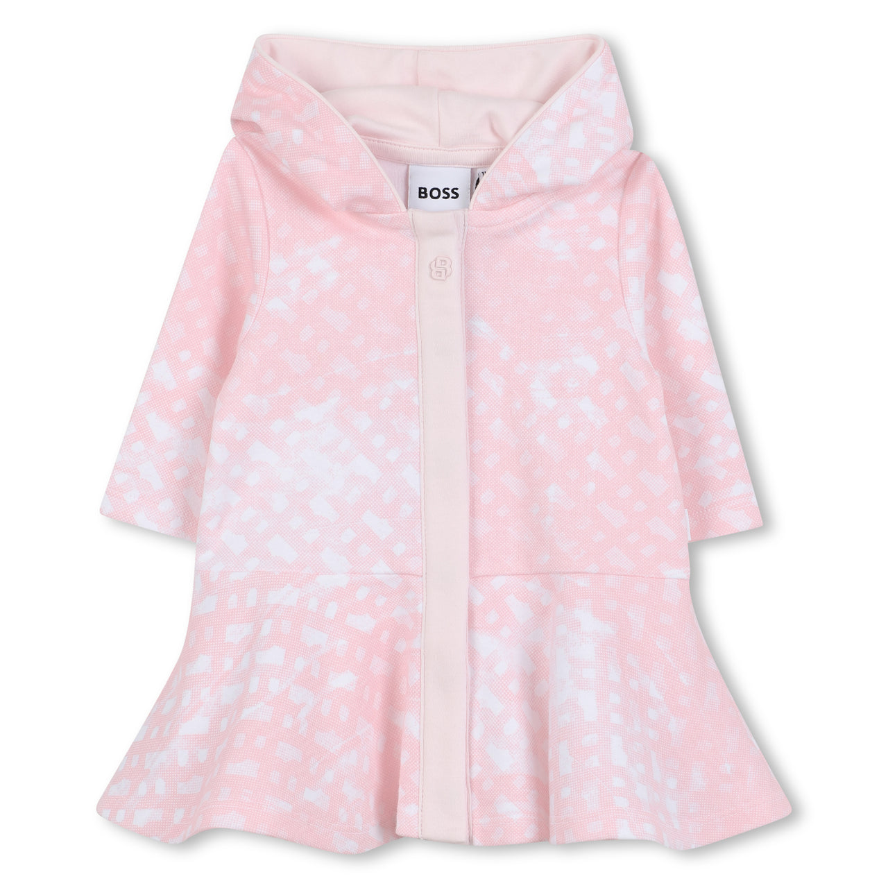 Boss vestido para bebe rosa all over print