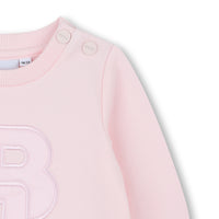Thumbnail for Boss vestido para bebe rosa tipo sudadera