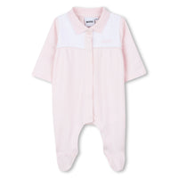 Thumbnail for Boss mameluco  para bebe niña tela muy suave color rosa