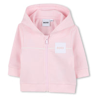 Thumbnail for Boss set de pants con playera rosa para bebe velvet