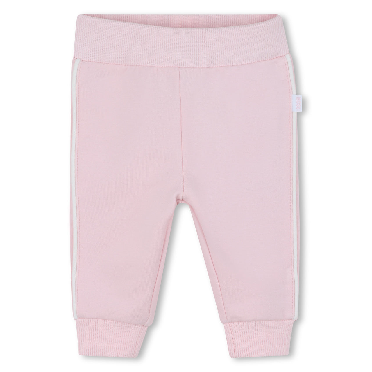 Boss set de pants con playera rosa para bebe velvet