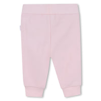 Thumbnail for Boss set de pants con playera rosa para bebe velvet