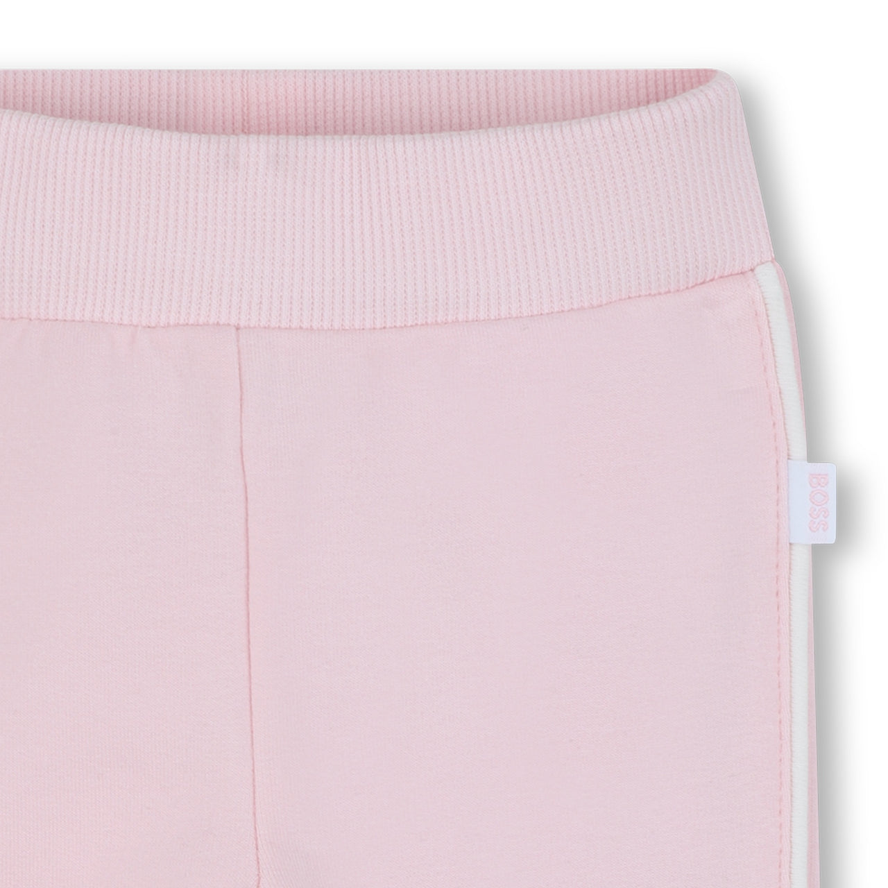 Boss set de pants con playera rosa para bebe velvet