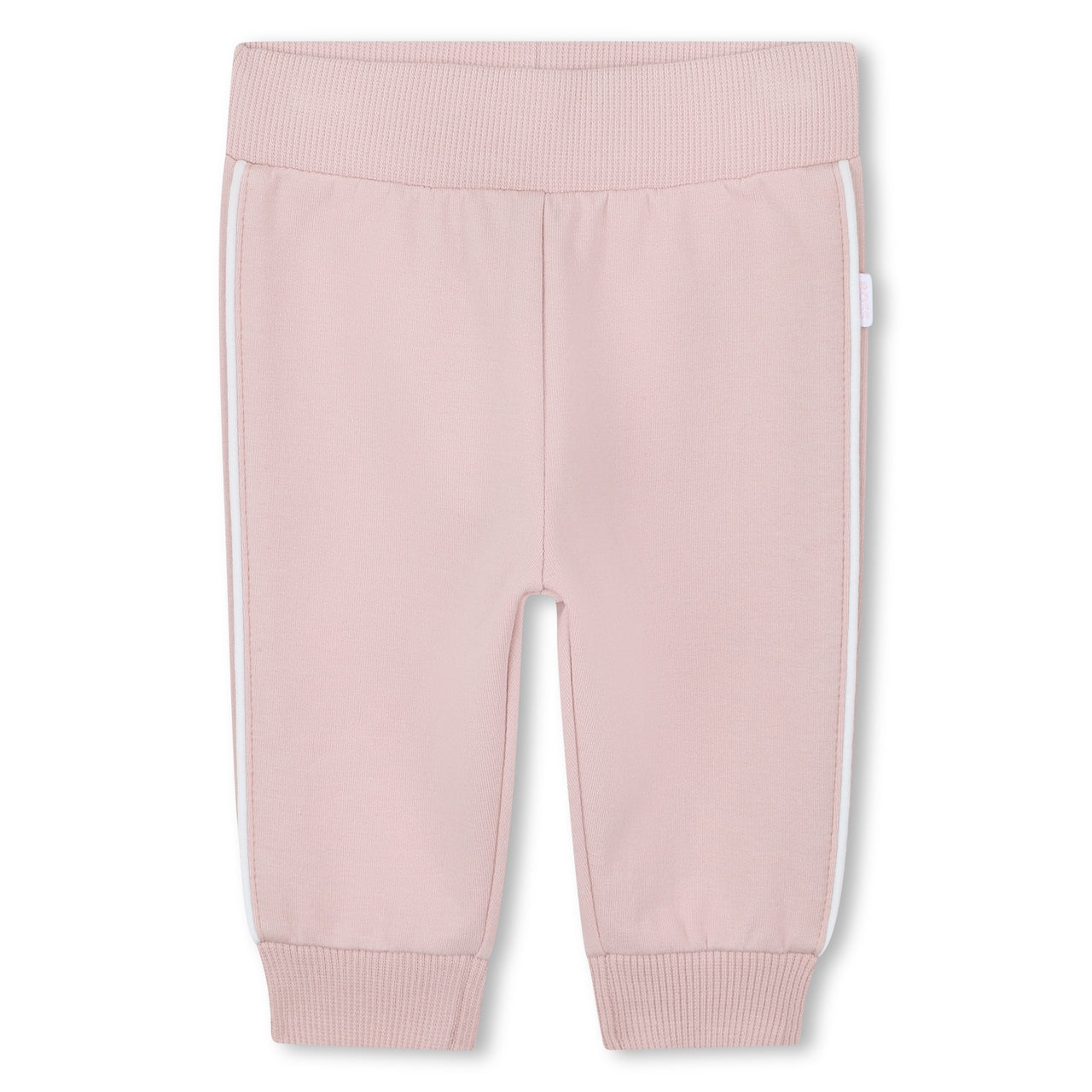 Boss set de pants con playera rosa palido para bebe velvet