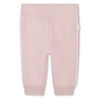 Thumbnail for Boss set de pants con playera rosa palido para bebe velvet