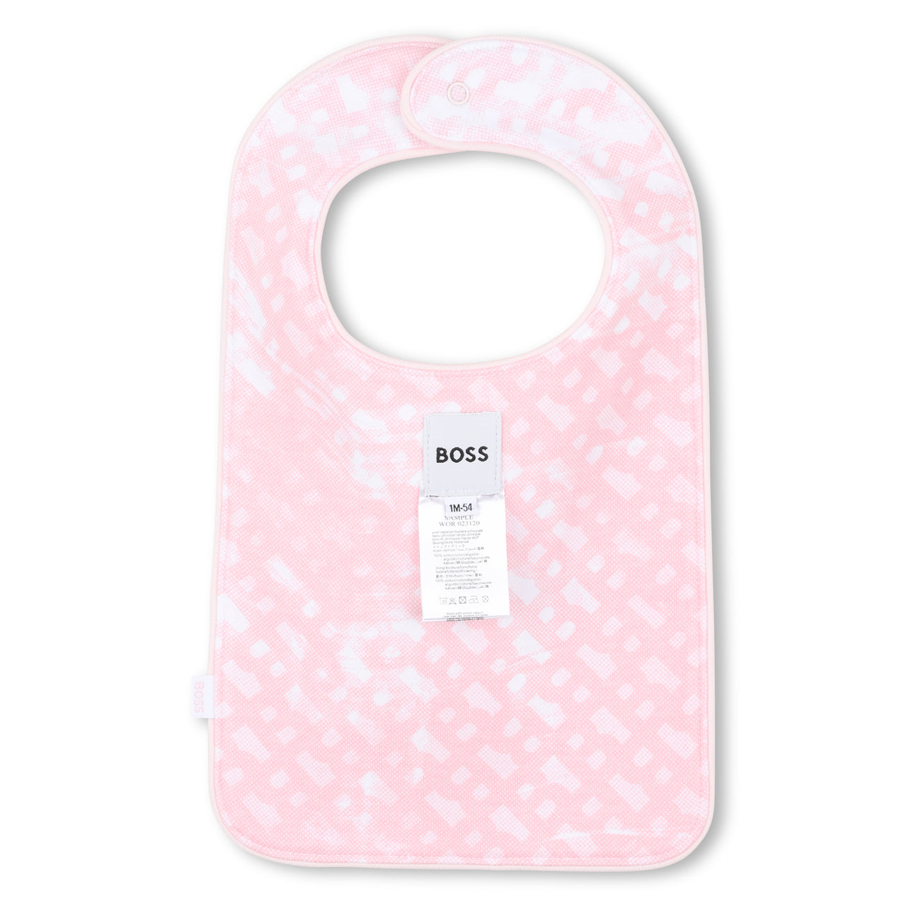 Boss conjunto para bebe niña consta de 3 piezas, mameluco, gorrito y babero