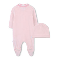 Thumbnail for Boss mameluco con gorrito para bebe niña tela muy suave