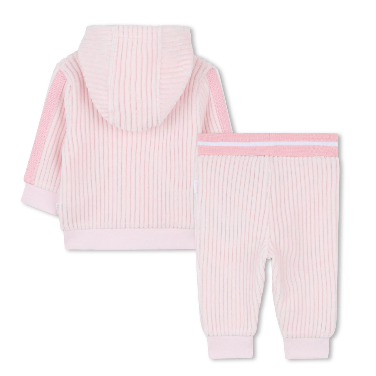 Boss set de pants rosa para bebe tela muy suave
