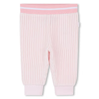 Thumbnail for Boss set de pants rosa para bebe tela muy suave