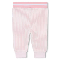 Thumbnail for Boss set de pants rosa para bebe tela muy suave