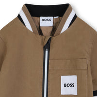 Thumbnail for Boss enterito casual para bebe color cafe