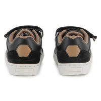 Thumbnail for BOSS Tenis para niño pequeño negro cierre con velcro sin agujetas