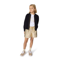 Thumbnail for BOSS Tenis para niña y teen dorados new logo