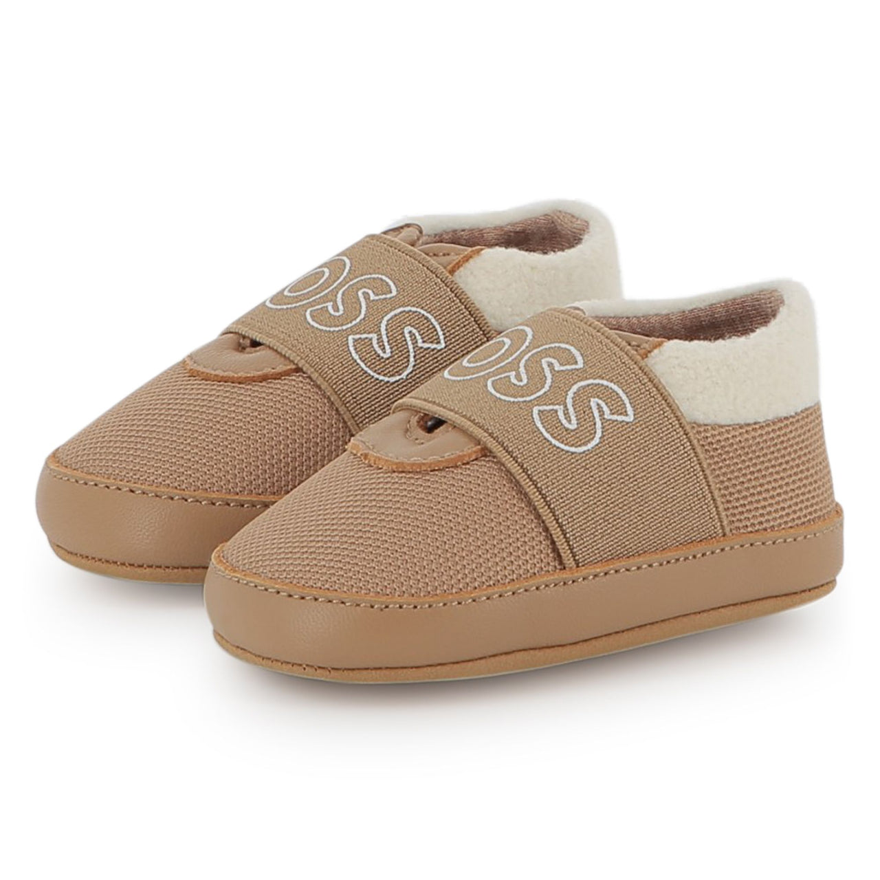 BOSS Zapatito para bebe color cookie con borrega