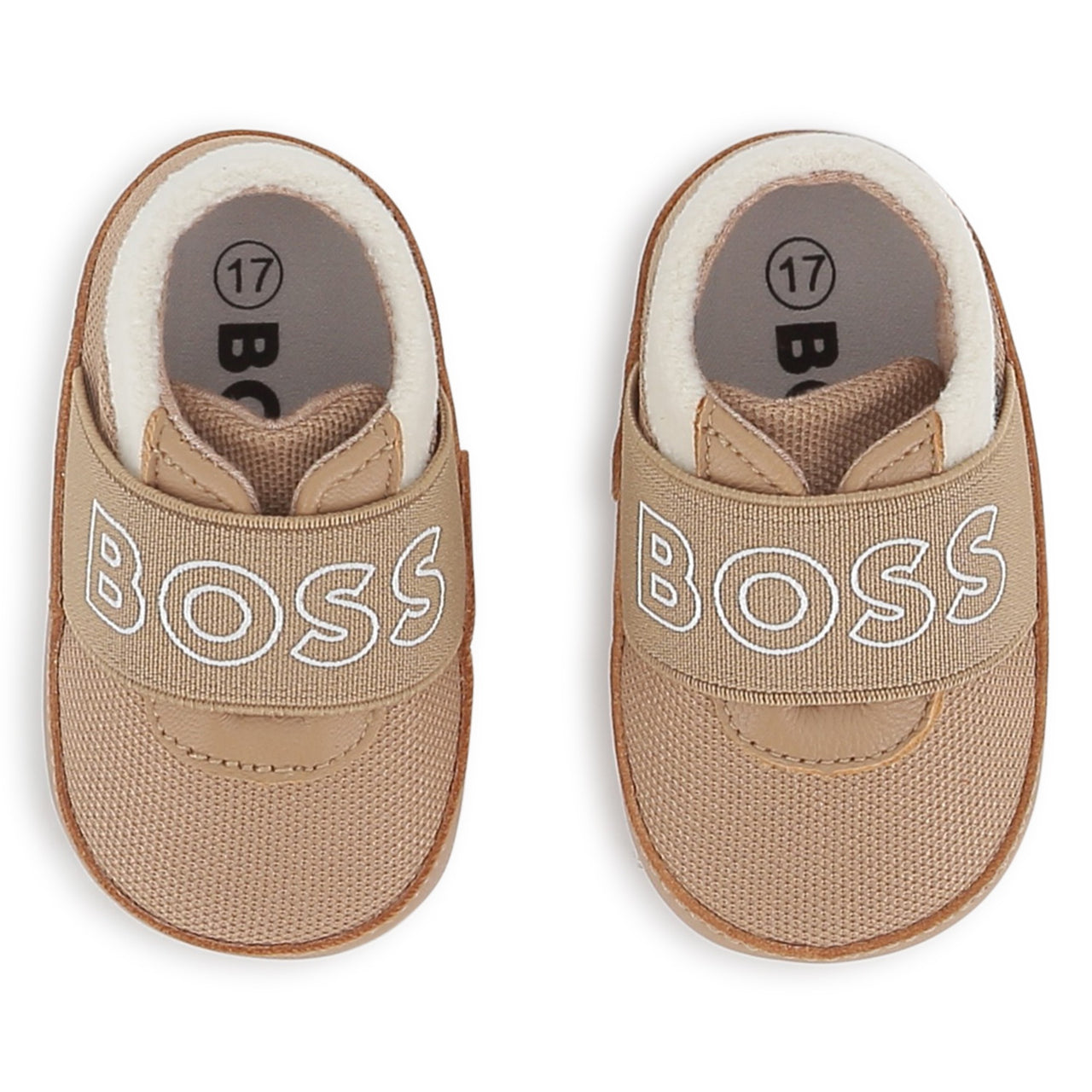 BOSS Zapatito para bebe color cookie con borrega