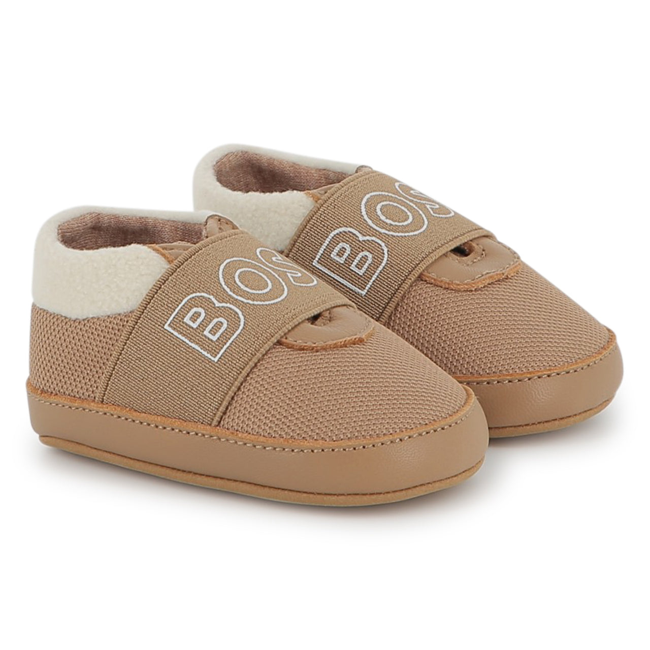BOSS Zapatito para bebe color cookie con borrega