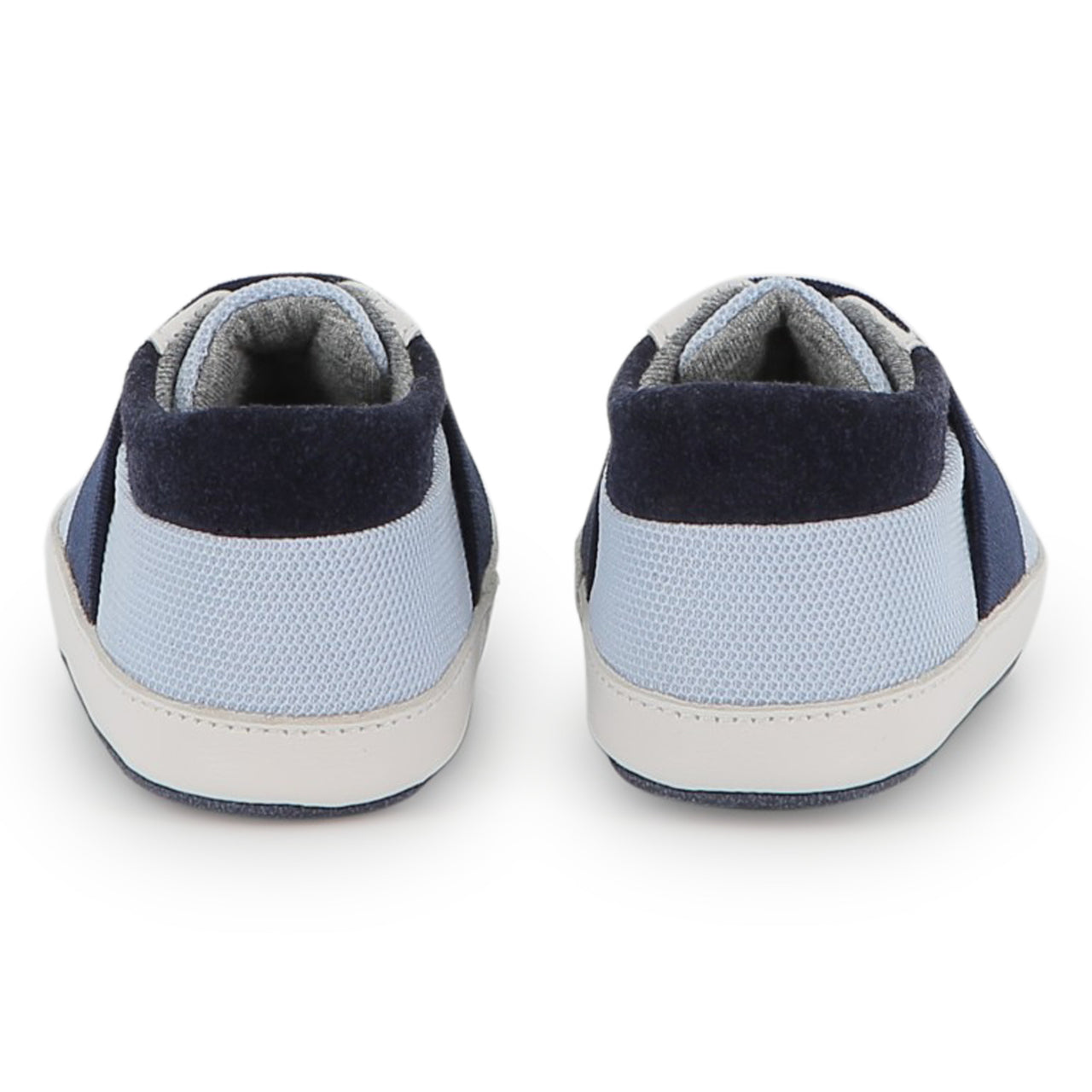 BOSS Zapatito para bebe color azul marino con borrega