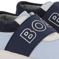 Thumbnail for BOSS Zapatito para bebe color azul marino con borrega