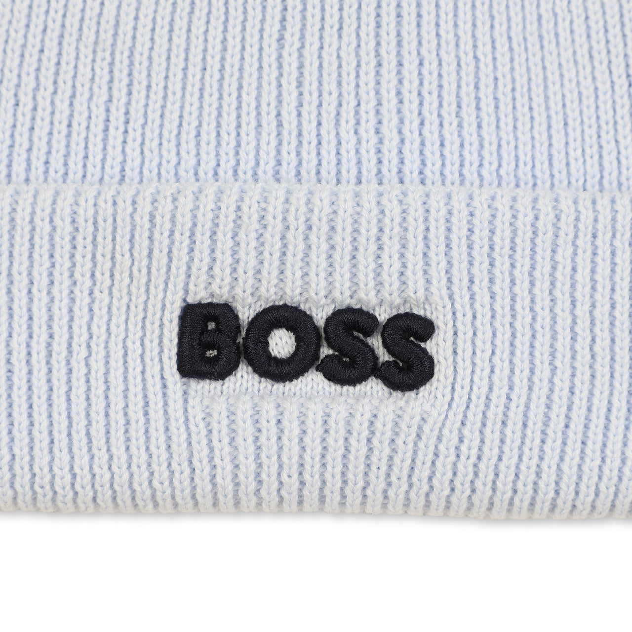 BOSS Gorro para bebe niña tejido color azul cielo