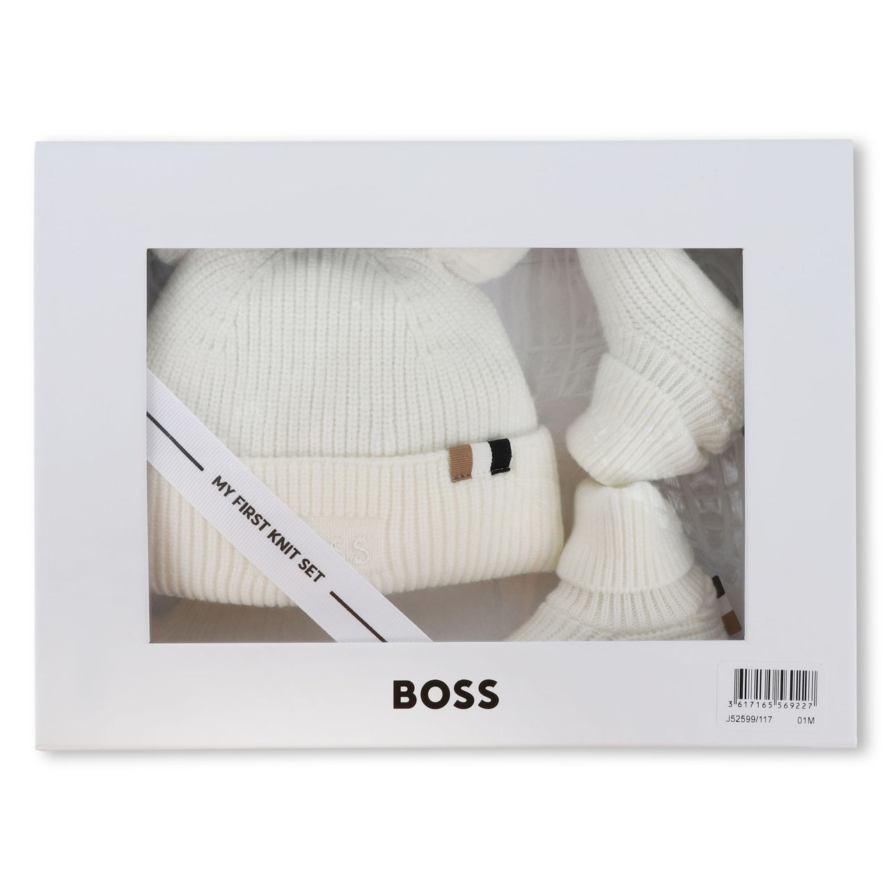 Boss zapatitos para bebe tejidos unisex blanco