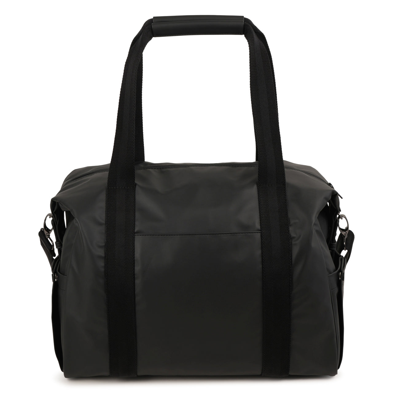 BOSS Pañalera con accesorios negra logo vertical