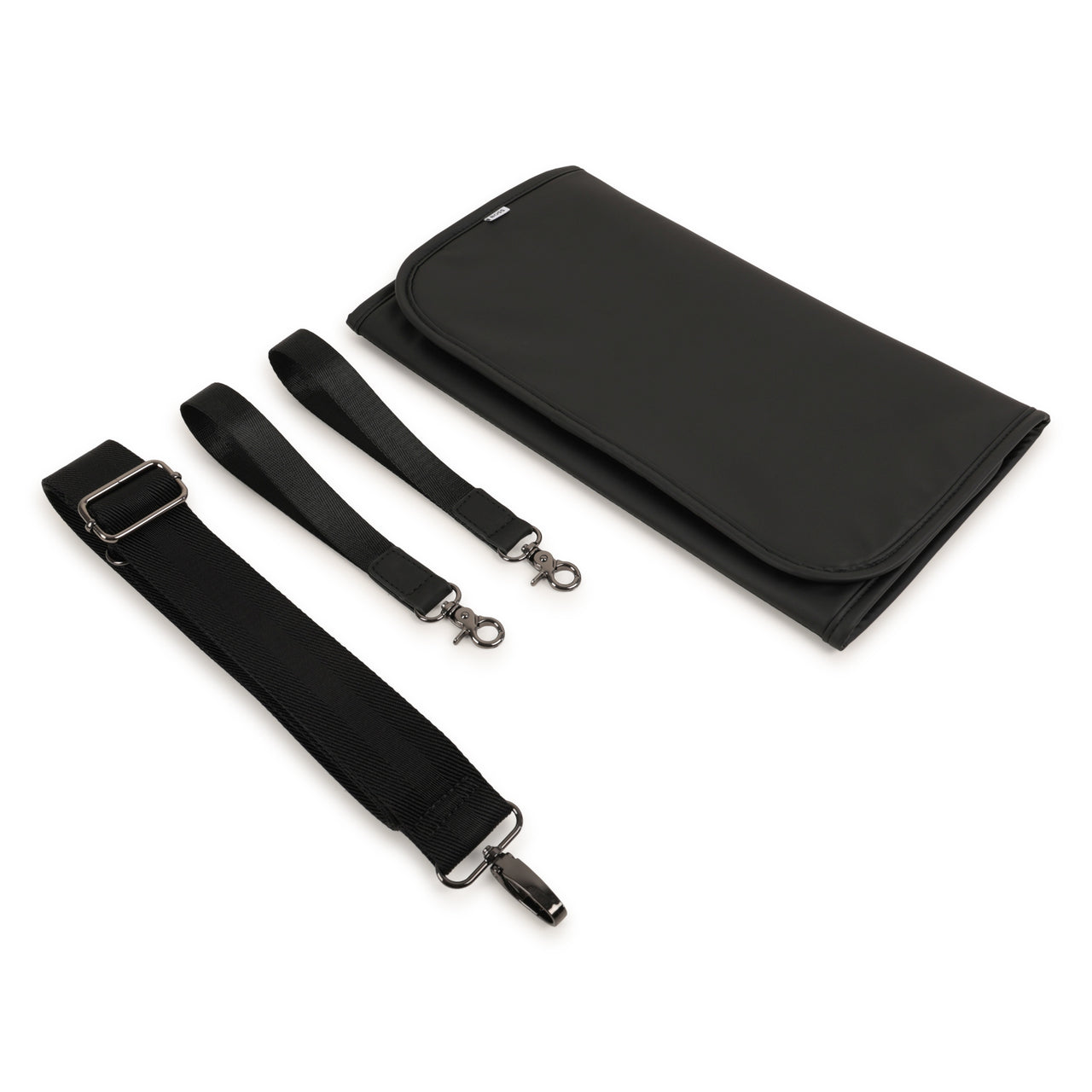 BOSS Pañalera con accesorios negra logo vertical