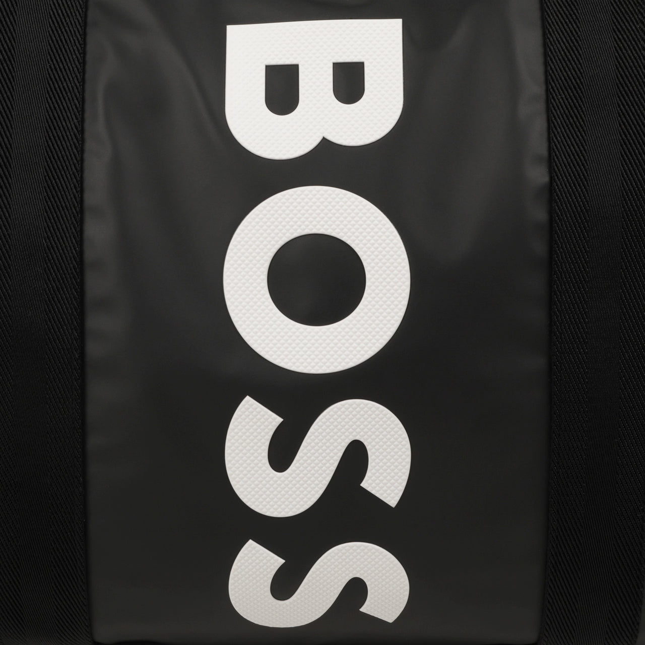 BOSS Pañalera con accesorios negra logo vertical