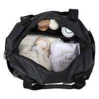 Thumbnail for BOSS Pañalera con accesorios negra logo vertical