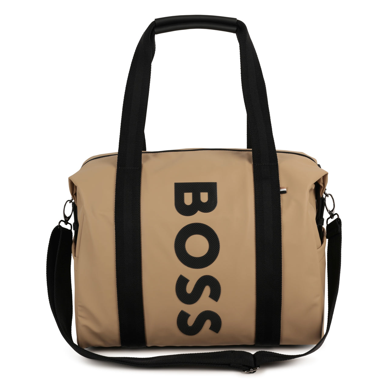 BOSS Pañalera con accesorios color cookie logo vertical