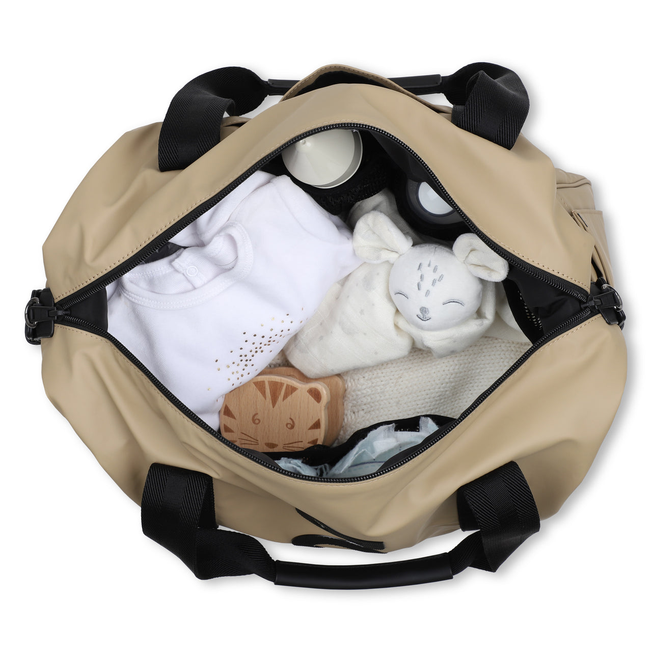 BOSS Pañalera con accesorios color cookie logo vertical