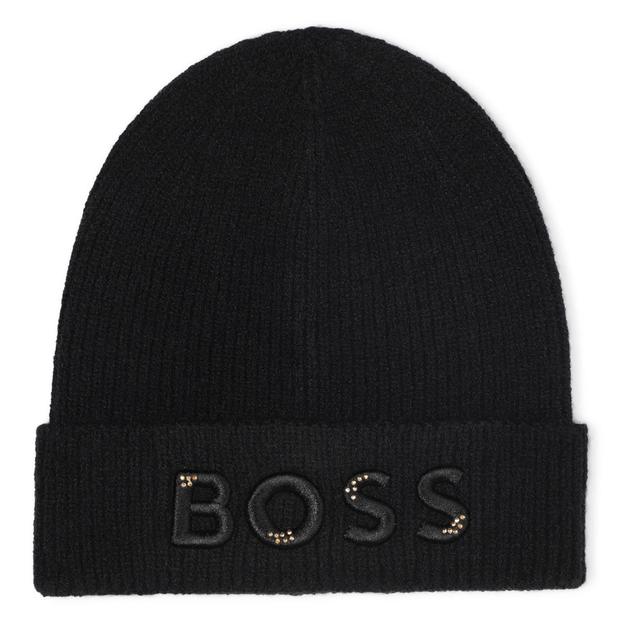 BOSS Gorra para niña y teen logo al tono con destellos dorados