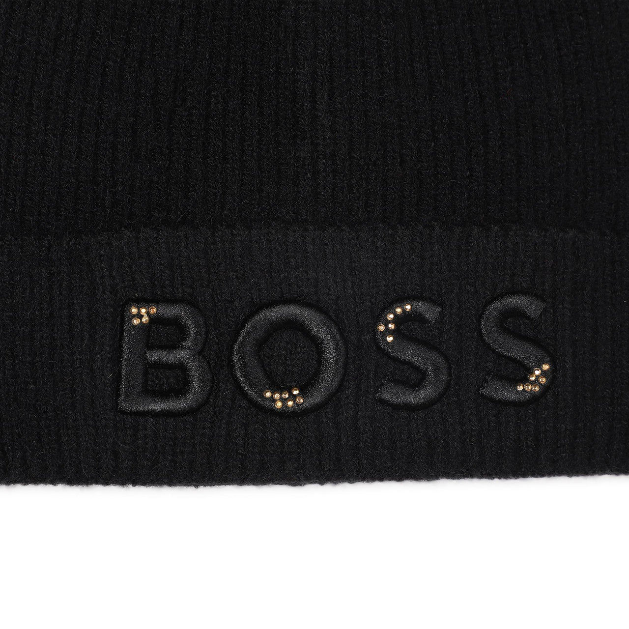 BOSS Gorra para niña y teen logo al tono con destellos dorados