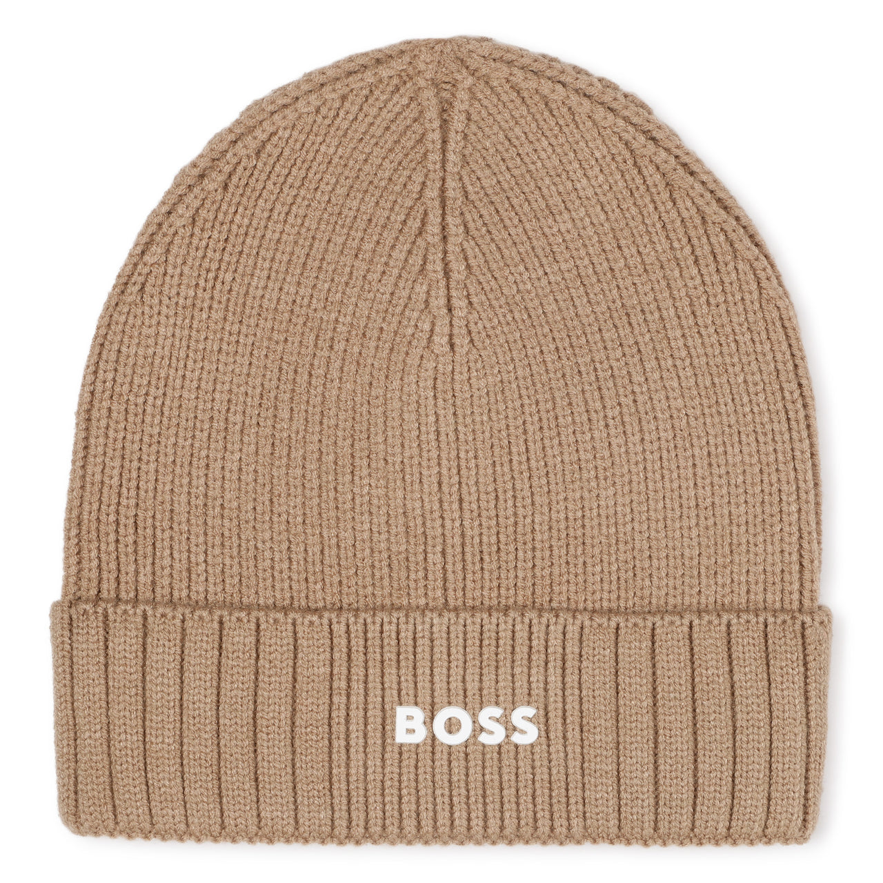 BOSS Gorro para frio para niño y teens color cookie  pequeño logo al frente
