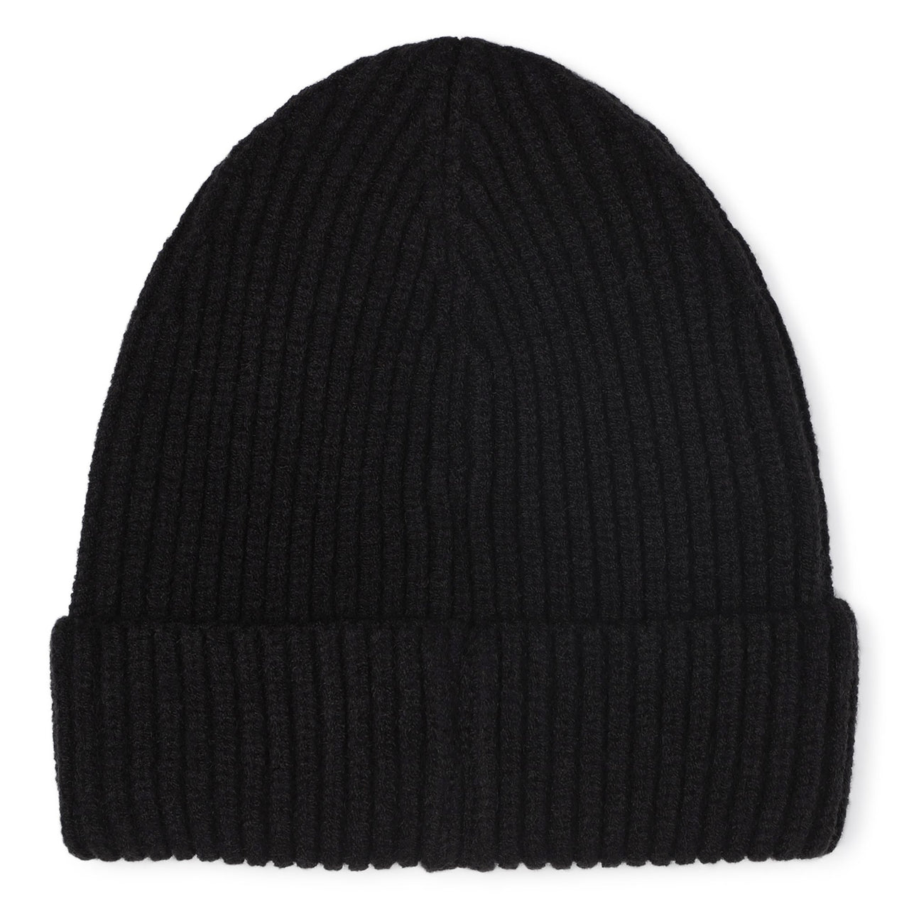BOSS Gorro para frio para niño y teens negro  pequeño logo al frente plastificado