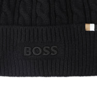 Thumbnail for BOSS Gorro para frio para niño y teen color negro logo al tono