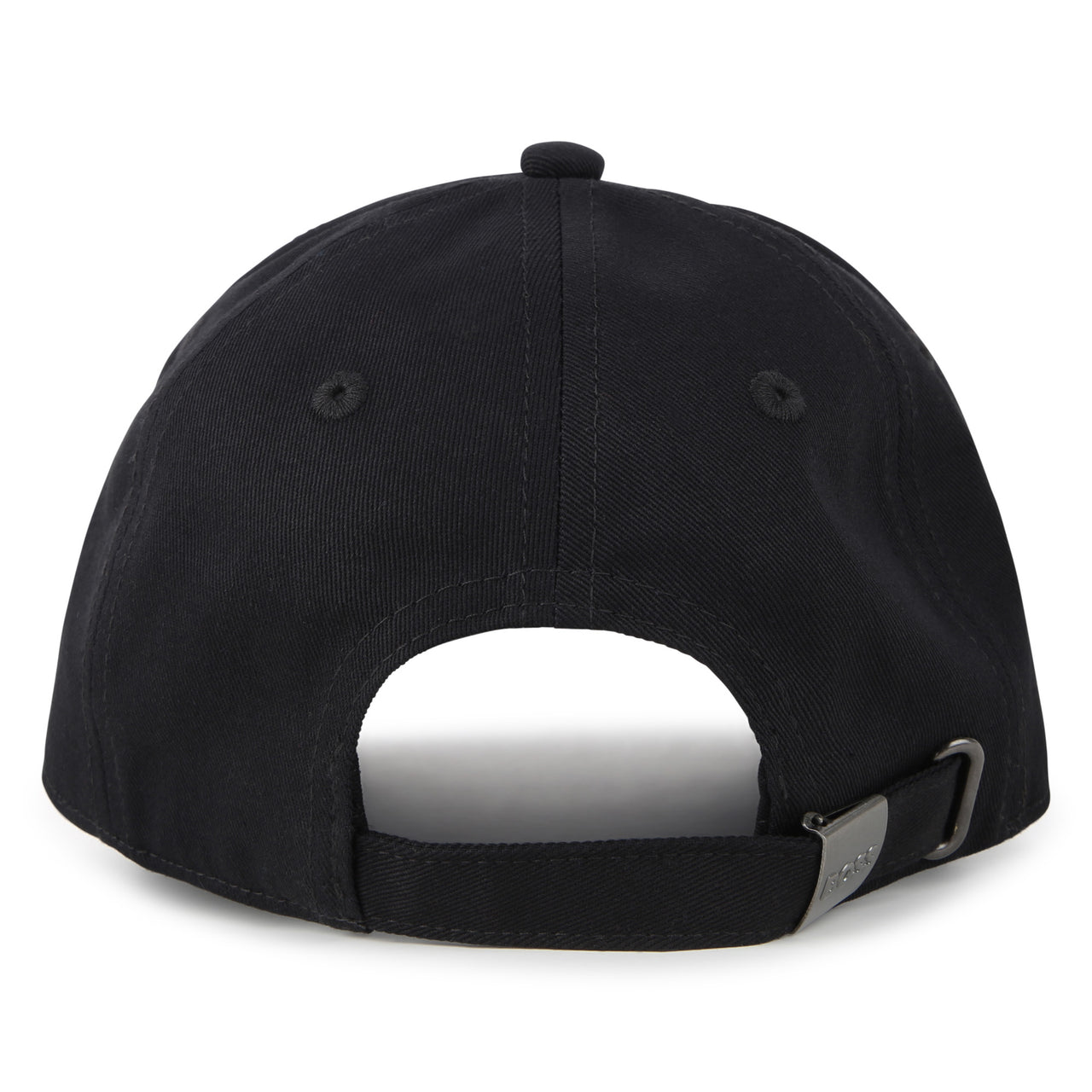 BOSS Gorra para niño y teen color negro logo bordado en color blanco