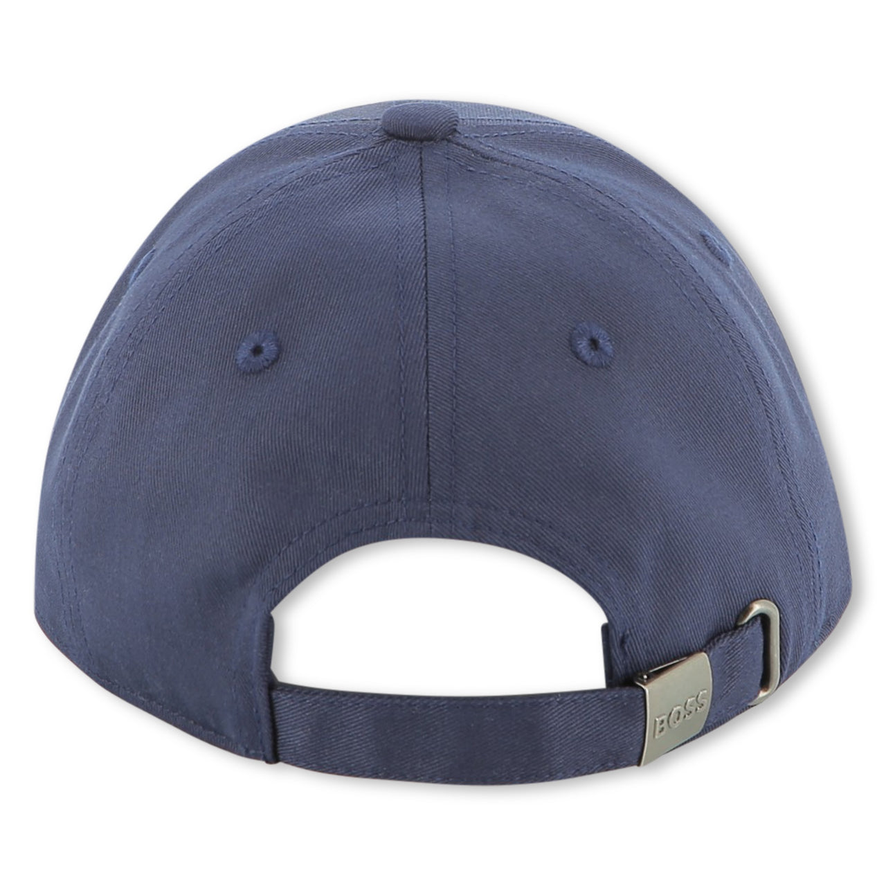 BOSS Gorra para niño y teen color azul logo bordado en color negro