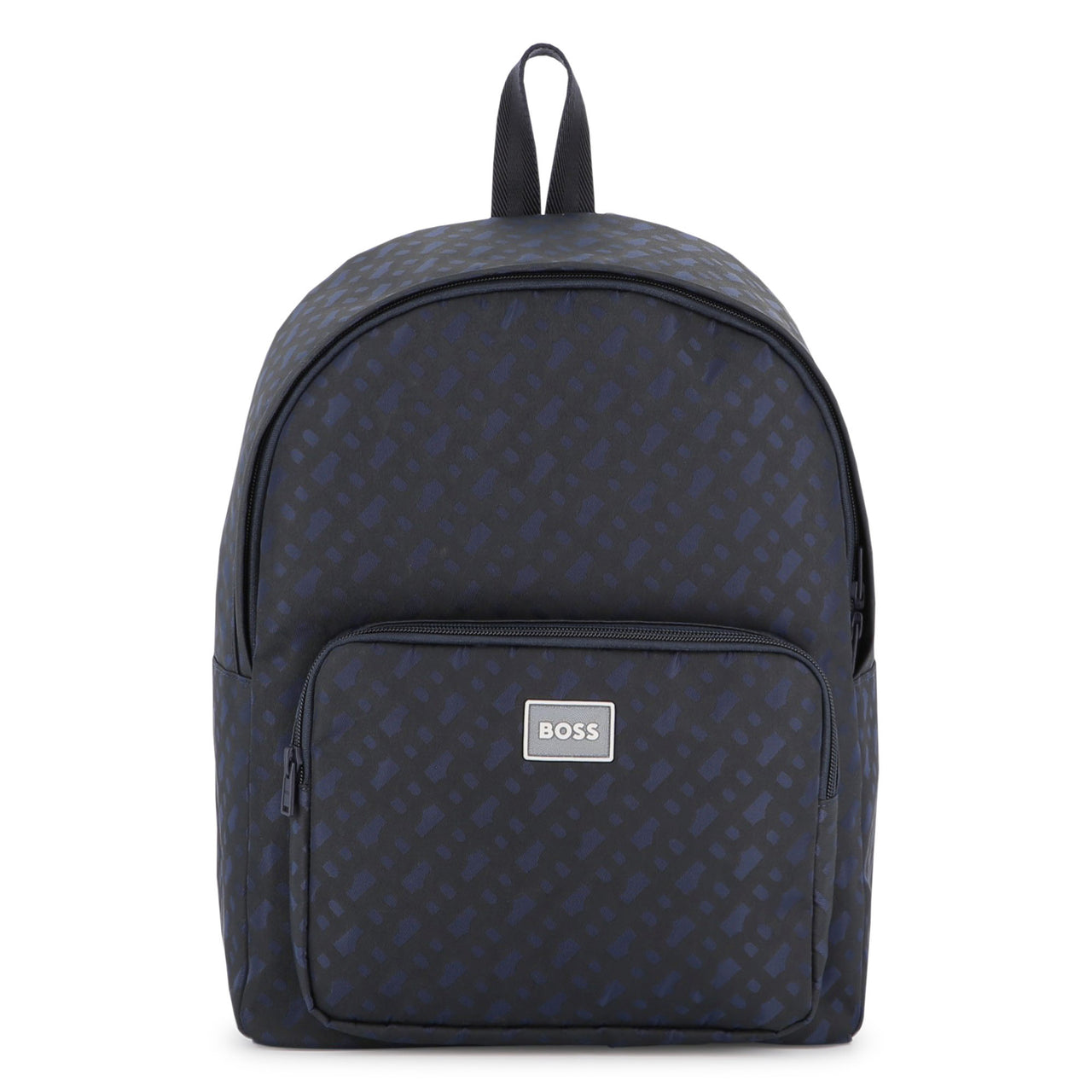 BOSS Backpack para niño y Teen all over print new logo color azul marino