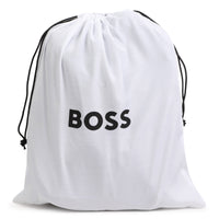 Thumbnail for BOSS Backpack para niño y Teen all over print new logo color azul marino