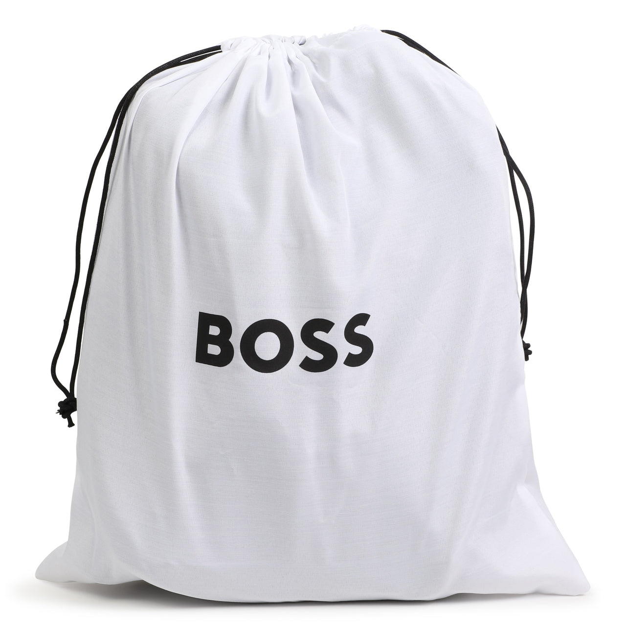 BOSS Backpack para niño y Teen negra pequeño logo tribanda