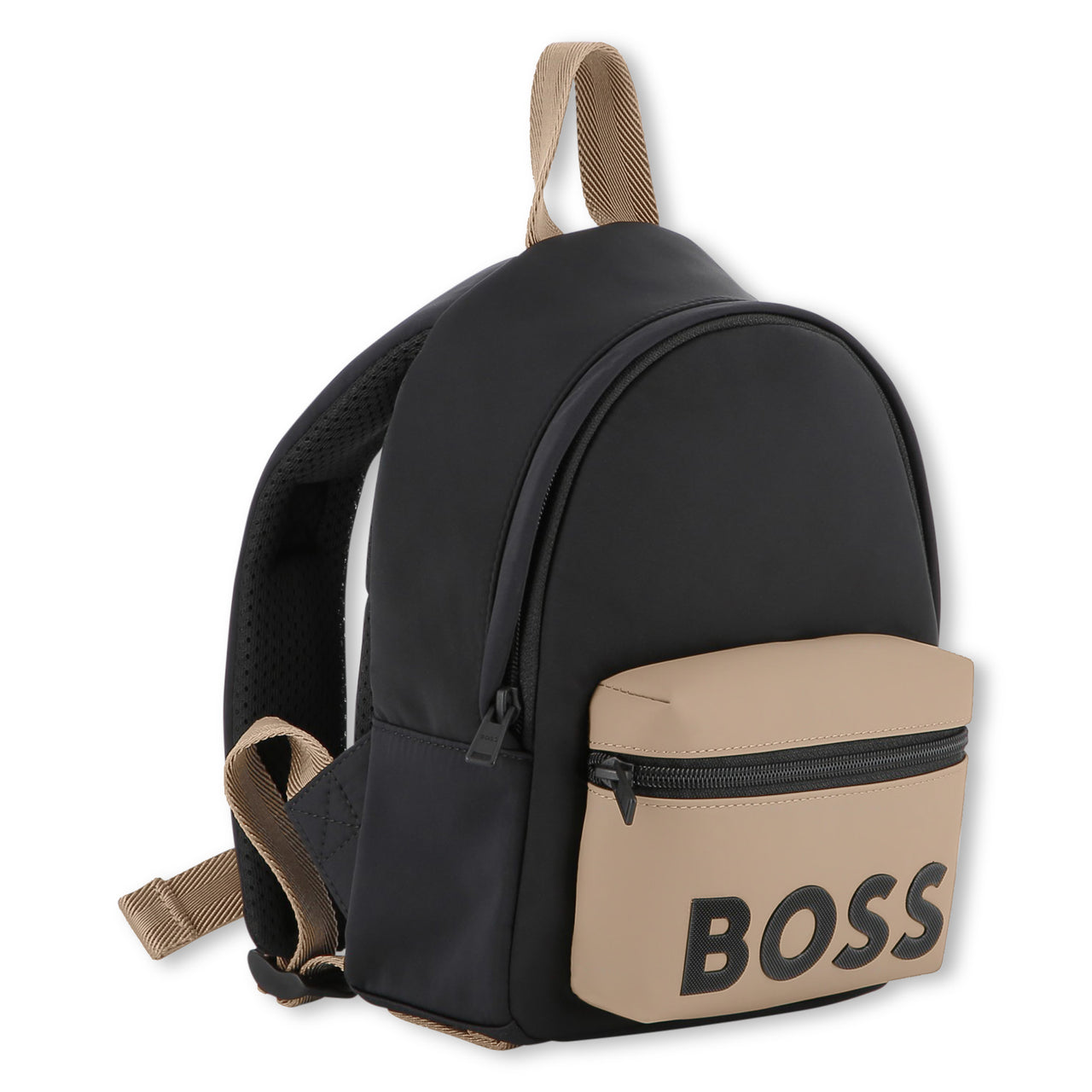 BOSS Backpack para niño y Teen negra bicolor negro y cookie