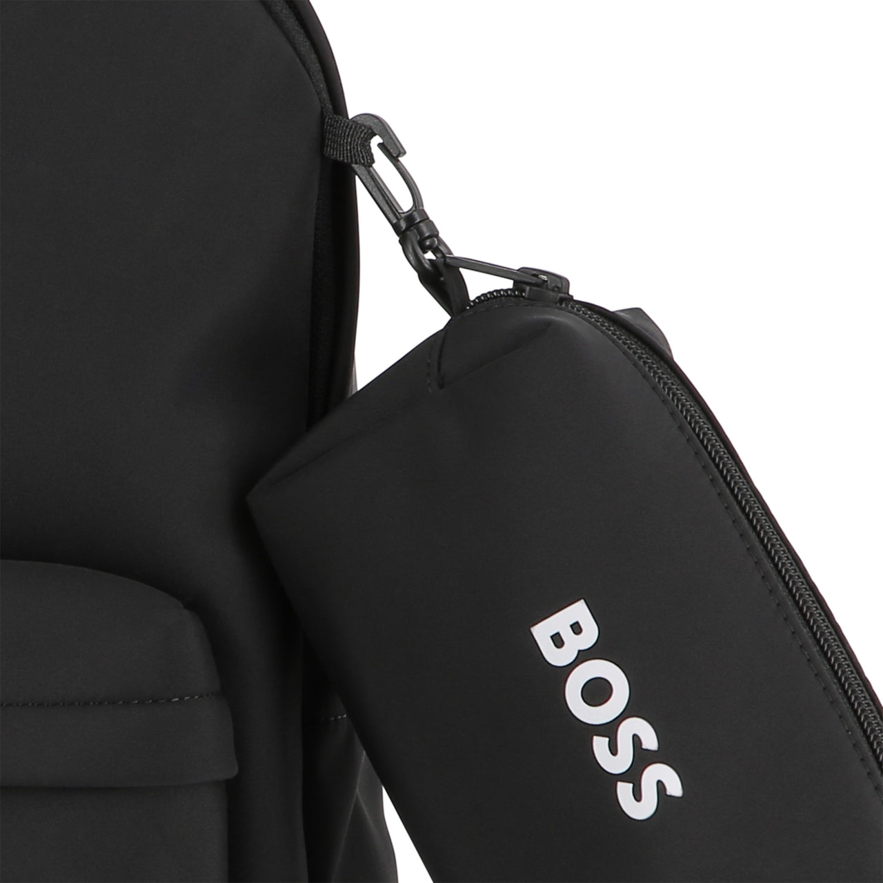 BOSS Backpack para niño y Teen negra bicolor negro y cookie
