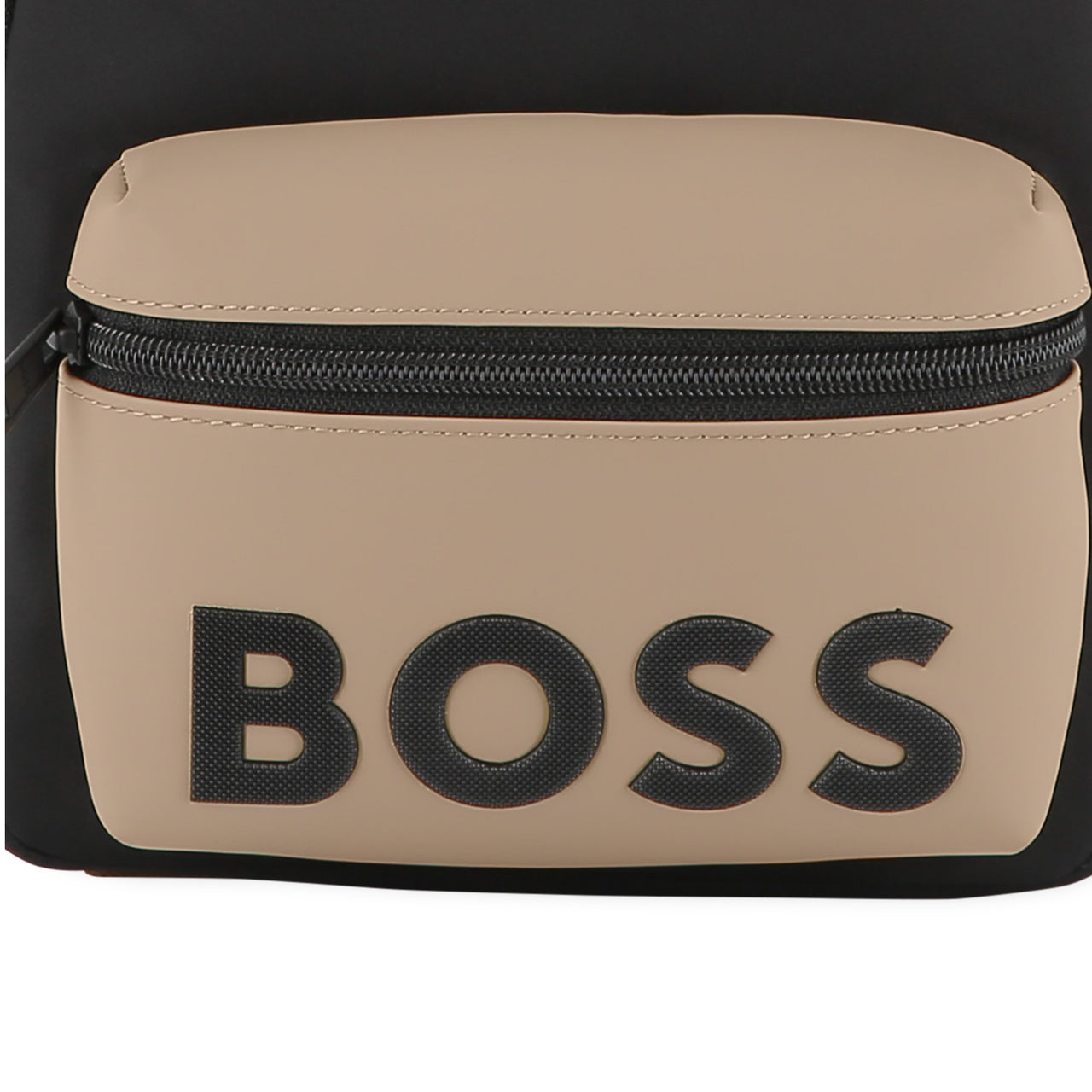 BOSS Backpack para niño y Teen negra bicolor negro y cookie