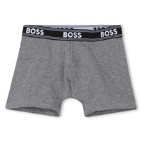 Thumbnail for BOSS Set de 5 boxers para niño y teen, gris y negro