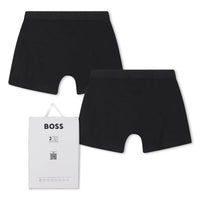 Thumbnail for BOSS Set de 2 boxers para niño y teen, ambos negros