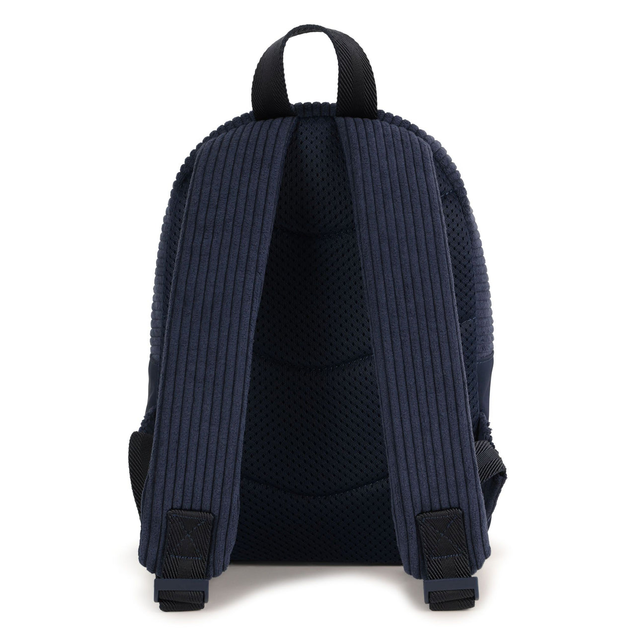 BOSS Backpack para niño y Teen en pana color azul logo al tono