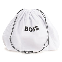 Thumbnail for BOSS Backpack para niño y Teen en pana color azul logo al tono