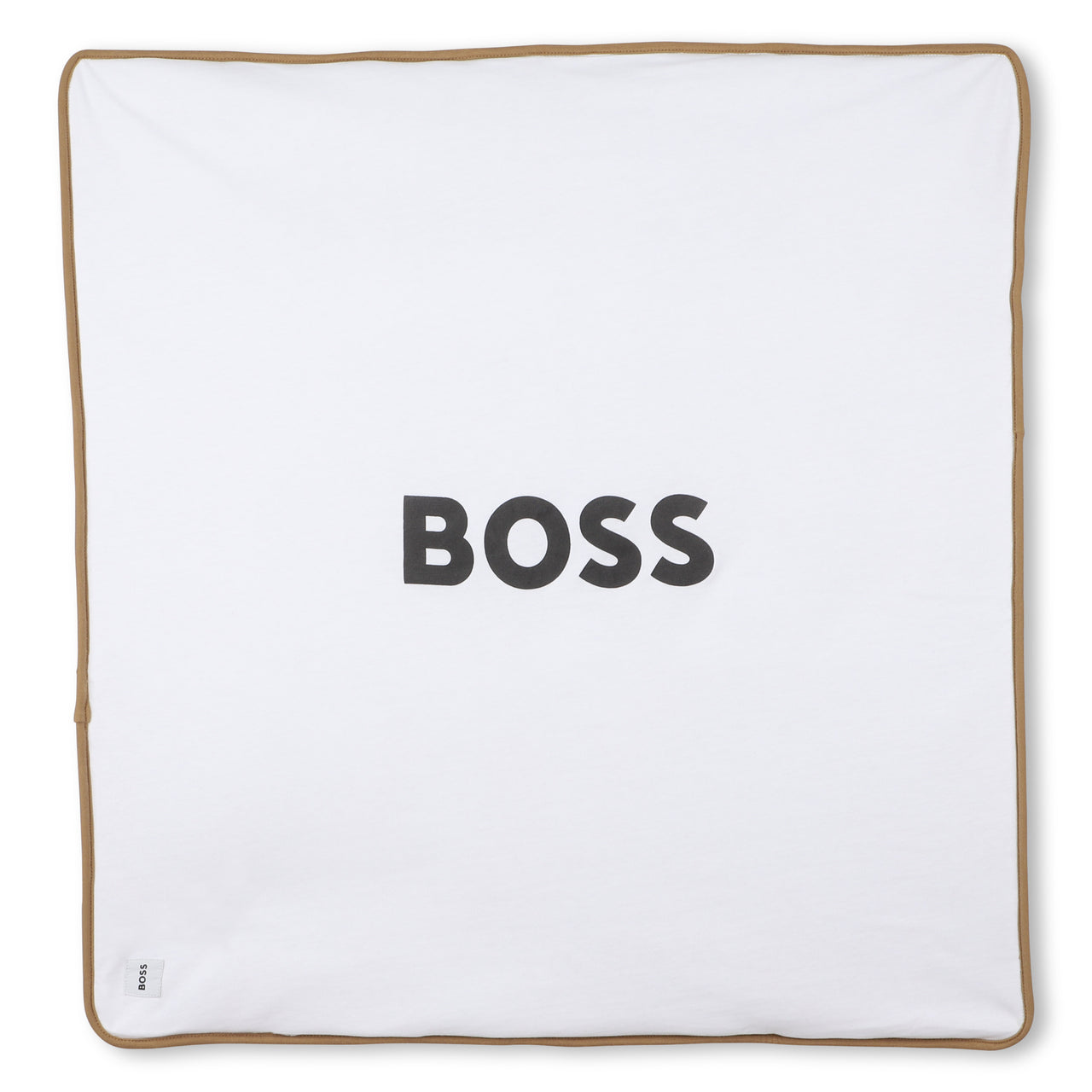 BOSS Cobija para bebe reversible blanco y cookie
