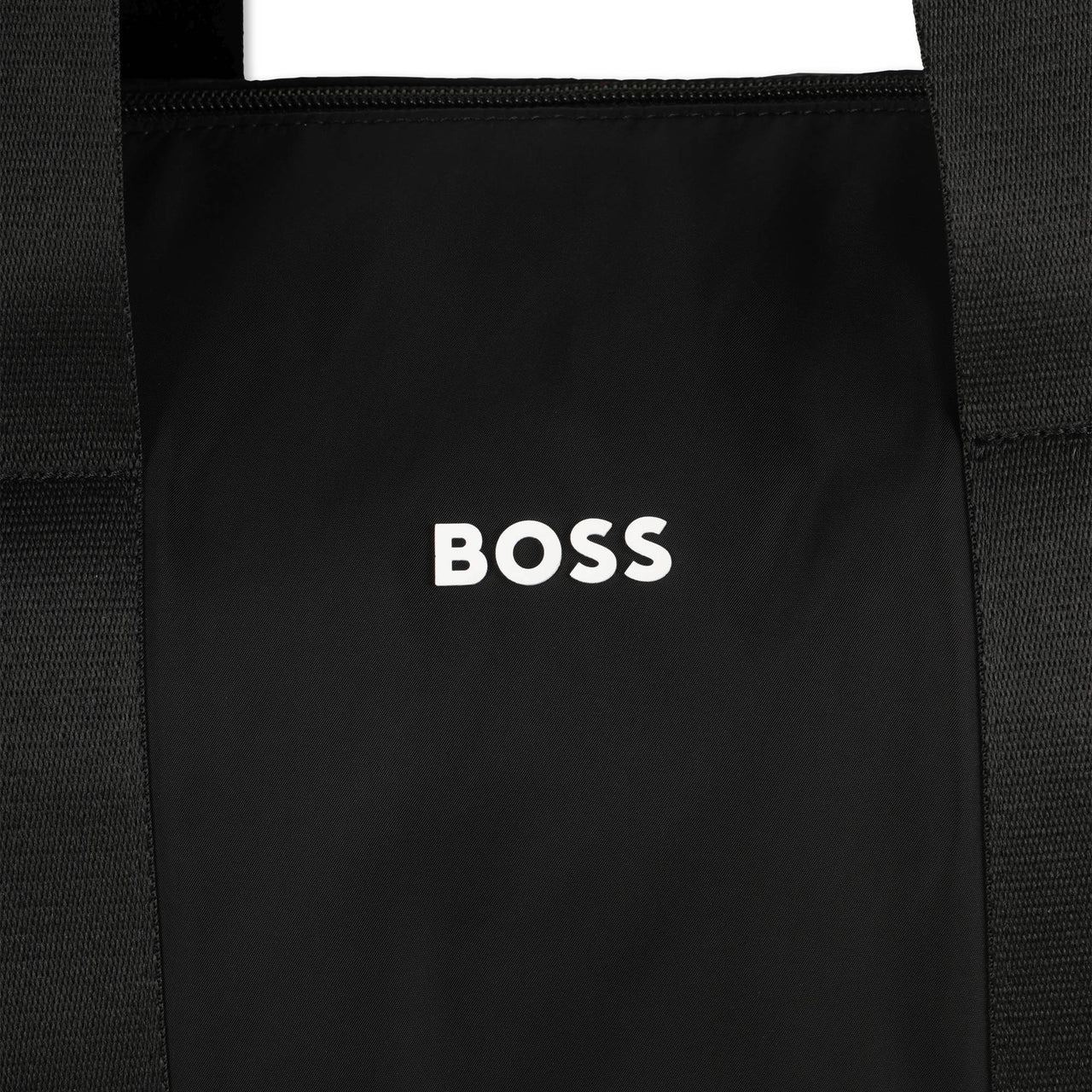 BOSS Pañalera con accesorios color negro liso pequeño logo al frente