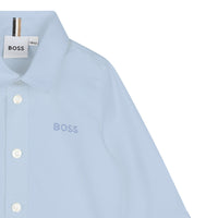 Thumbnail for BOSS camisa de vestir para bebe blanca botones ocultos